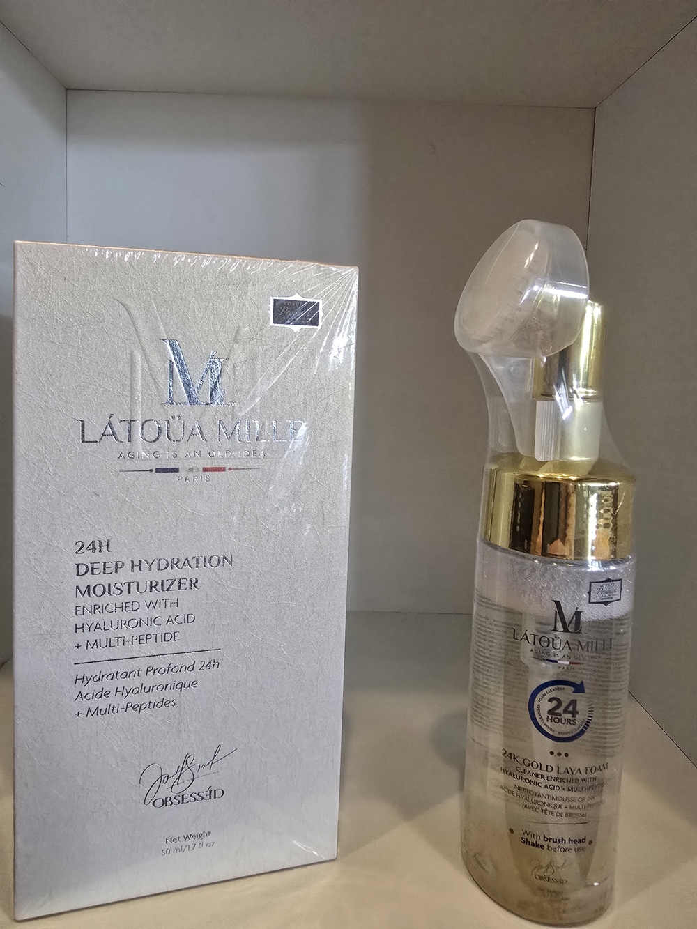 Látoua Mille Paris Luxury Skincare Duo | 24H Deep Hydration Moisturizer & 24K